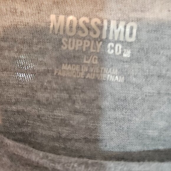 Mossimo Supply Co. Gray & Charcoal Striped Tunic Dress Shirt Size Small - Picture 4 of 4